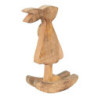 Dřevěná dekorace králíčí dívka v šatičkách M - 14*7*25 cm