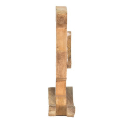 Dřevěná dekorace králíčí dívka v šatičkách M - 14*7*25 cm
