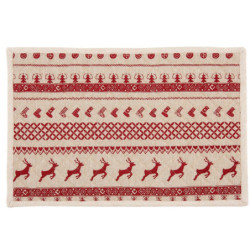 Prostírání na stůl Nordic Christmas - 48*33 cm - sada 6ks