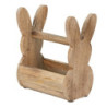Dřevěná přepravka s králíčkem Rabbit wood - 16*12*25 cm