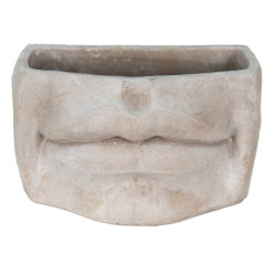Usměvavý cementový květináč Mouth - 27*16*16 cm
