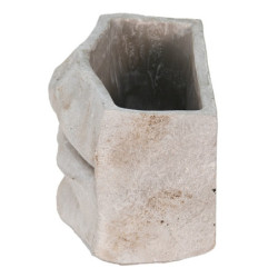Usměvavý cementový květináč Mouth - 21*13*14 cm