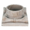 Cementový květináč ve tvaru hlavice antického sloupu Dórský - 21*21*11 cm