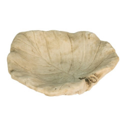 Cementové pítko pro ptáčky ve tvaru leknínového listu - 22*22*6 cm