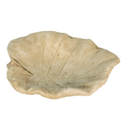 Cementové pítko pro ptáčky ve tvaru leknínového listu - 22*22*6 cm