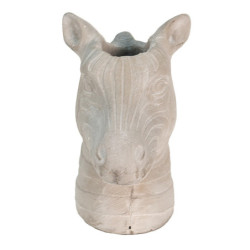 Cementový květináč v designu hlavy zebry - 16*10*15 cm