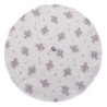 Bavlněná kulatá utěrka Lavander Garden - Ø 80 cm