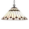 Závěsná stropní lampa Tiffany Branilla - Ø 40 cm E27/max 1*60W
