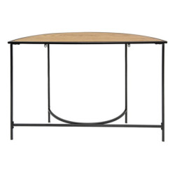Černý kovový odkládací stolek ke stěně Fabulo - 120*31*81 cm