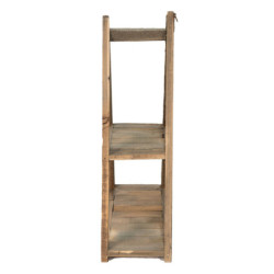 Nástěnná antik dřevěná dekorační polička - 31*11*36 cm