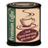 Kovová nástěnná cedule Premium Coffee - 20*1*26 cm