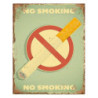 Kovová nástěnná cedule No Smoking - 20*1*25 cm
