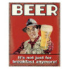 Červená kovová nástěnná cedule Beer - 20*1*25 cm