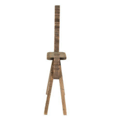 Dekorační dřevěná stolička na květiny Jelen - 38*15*68 cm