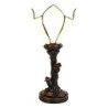 Bílá stolní Tiffany lampa ve tvaru květu Folwia - Ø 18*32 cm E14/max 1*25W