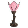 Stolní lampa Tiffany Folwia Pink - Ø18*32 cm E14/max 1*25W