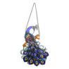 Závěsný Tiffany panel páv Peacock Blue - 35*70 cm