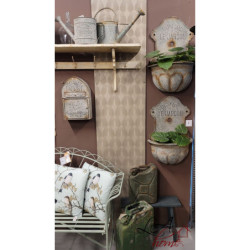 Šedá dekorační plechová konev s patinou Greenhouse - 38*14*24 cm