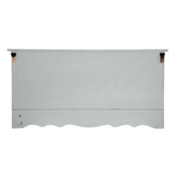 Modrá nástěnná skříňka s přihrádkami a dvířky Cuisla de Famille - 80*15*40 cm