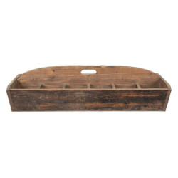 Dřevěný antik dekorační box s držadlem na přenášení  - 89*32*23 cm