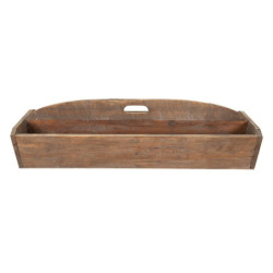 Dřevěný antik dekorační box s držadlem na přenášení  - 89*32*23 cm