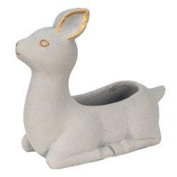 Cementový květináč ve tvaru srnečky - 23*11*21 cm