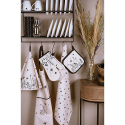 Skleněný hrneček s květinami Flora And Fauna - Ø 8*11*9 cm / 250 ml