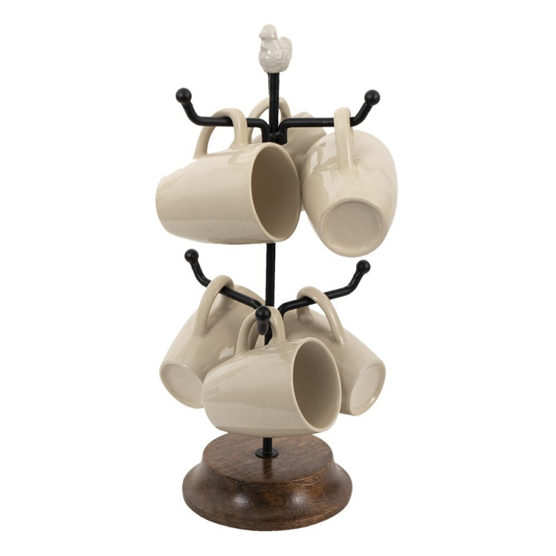 6x hrneček na kovovém stojanu Chick Bei  - Ø 14*39 cm