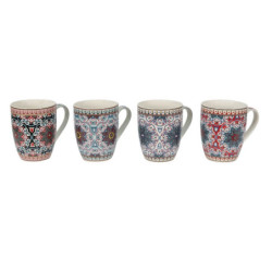 Set 4ks porcelánových hrnků s ornamenty Ornaments - 9*10 cm / 300 ml