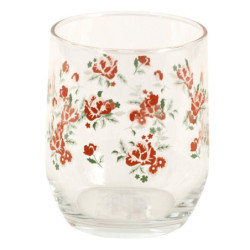Sklenička s květy Little Rose Collection - Ø 8*9 cm / 300 ml
