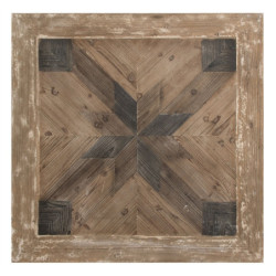 Dřevěný konferenční stolek Jacques s patinou - 90*90*50 cm