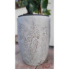 Šedý cementový obal na květináč/váza s lučními květy Wildflowers - Ø19*25cm