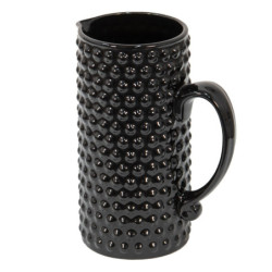 Černý keramický dekorační džbán Wilma - 14*9*20 cm