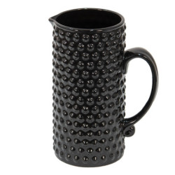 Černý keramický dekorační džbán Wilma - 14*9*20 cm