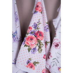 Kuchyňský froté ručník s růžemi Dotty Rose - 40*66 cm