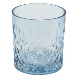 Modrá nápojová sklenička Water Blue - Ø 8*9 cm /  300 ml