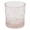 Růžová nápojová sklenička Water Pink - Ø 8*9 cm / 300 ml