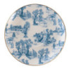 Bílo-modrý porcelánový šálek s podšálkem Chateau  - Ø 10*6 / Ø 15*2 cm / 250 ml