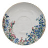 Porcelánový šálek s podšálkem a květy Floweries - 12*10*6 cm / Ø 15*2 cm / 250 ml
