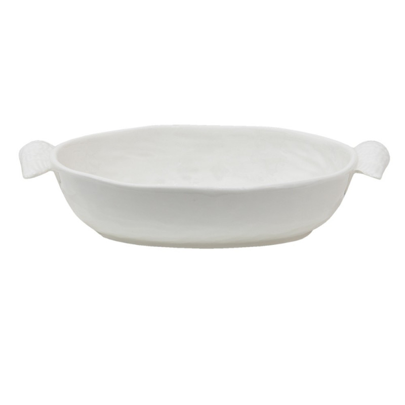 Bílá servírovací oválná mísa s křídly Wings - 26*14*5 cm