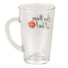 Skleněný hrnek s nápisem Hot Tea - 11*8*13 cm / 300 ml