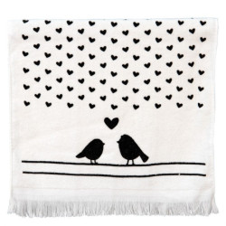 Kuchyňský froté ručník s ptáčky Love Birds - 40*66 cm