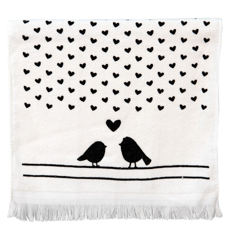 Kuchyňský froté ručník s ptáčky Love Birds - 40*66 cm