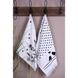 Kuchyňský froté ručník s ptáčky Love Birds - 40*66 cm