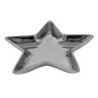 Stříbrná keramická miska ve tvaru hvězdy Silver Star - 16*16*2 cm