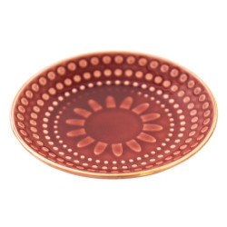 Malý červený snídaňový talířek Breakfast - Ø 13*2 cm