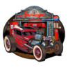 Nástěnná kovová cedule Route 66 - Garage - 50*1*43 cm