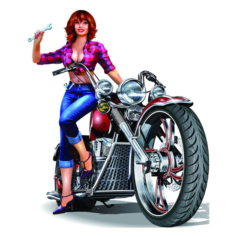 Nástěnná kovová cedule Motorbike - 60*1*50 cm