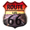Nástěnná kovová cedule Route 66 - 45*1*50 cm