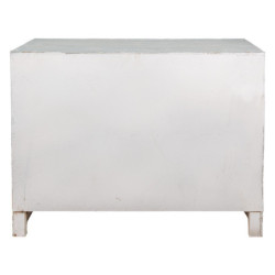 Šedá dřevěná antik komoda s dvířky Vinette - 120*38*91 cm